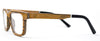 McKenzie Wooden Rx Glasses - Abalone - Side View