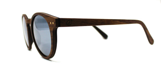 Albany Wood Sun - Silver Lenses- Side View