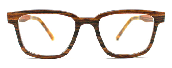 McKenzie Wood Rx - Black Oak Glasses by Keepwood Eyewear