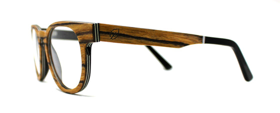 Hawthorne Wooden Rx Glasses - Brown Oak